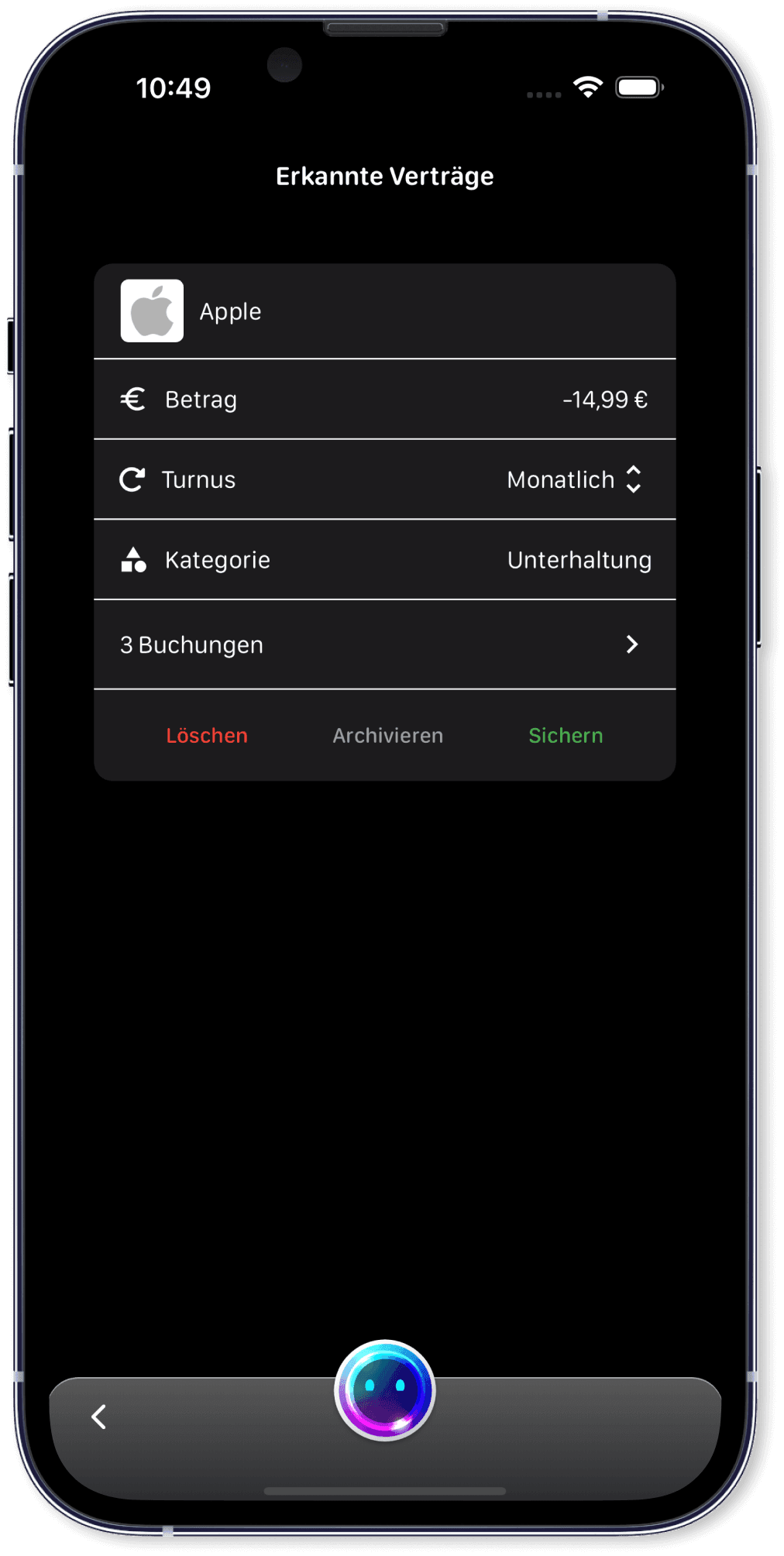 Automatische Vertragserkennung durch KI und Bankanbindung